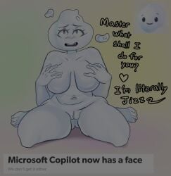 breasts copilot feet female holding_breast master microsoft mr.sir_69 self_upload sentient smiling_at_viewer thicc thick