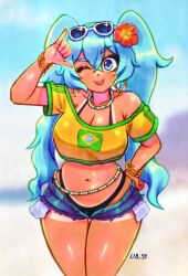 brazilian miku from vocaloid by lib 100