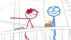 2d_animation animated blue_(dick_figures) dick_figures edit edited flashing_breasts jaysonguzman567 pink_(dick_figures) pirate red_(dick_figures) stickman tagme video voice_acted