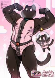 1boy 2025 black_body bulge cartoon_network cat_ears cat_humanoid catboy cookie_cat_(steven_universe) flexing furry furry_male furry_only male male_only muscular muscular_male no_humans no_nude spacesuit steven_universe steven_universe_future