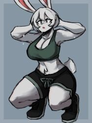furry stretching suggestive tail workout