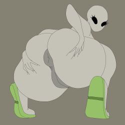 grey alien fan art