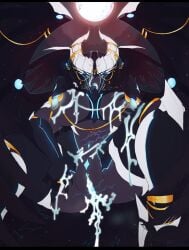 bukkake clitoris_piercing covered_in_cum cum_on_body cum_on_breasts cum_on_face cum_on_pussy female female_only glowing_nipples glowing_pussy goddess gold_jewelry horns monster_girl morta nipple_chain nipple_piercing plagueburd sharp_claws sharp_teeth solo_female wings