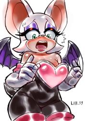 rouge the bat from sonic (series) by lib 100