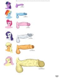 6futas anthro applejack_(mlp) big_penis comparing comparison comparison_chart dickgirl enormous_penis fluttershy_(mlp) friendship_is_magic futa_only futanari girthy_penis hasbro huge huge_cock huge_cock humanoid humanoid_penis hyper hyper_penis intersex mare my_little_pony penis penis_size_chart penis_size_comparison penis_size_difference pinkie_pie_(mlp) rainbow_dash_(mlp) rarity_(mlp) size_difference small_penis tagme twilight_sparkle_(mlp) veiny_penis