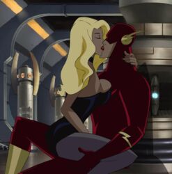 animated black_canary dc dcau dinah_lance green_arrow_(series) justice_league jyubei tagme the_flash thighhighs