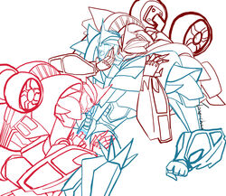 2013 bite crying doodle fellatio knock_out knockout narcissism neck_bite oral robot selfcest shattered_glass tear threesome tone-chan transformers transformers:_shattered_glass transformers_prime