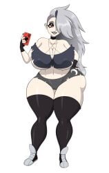 1girls areolae big_ass big_breasts bottom_heavy breasts ear_piercing earrings female female_only goth goth_girl grey_hair hand_on_hip helluva_boss huge_ass human human_form human_loona humanized large_ass looking_at_viewer loona_(helluva_boss) nipples no_bra png red_eyes shirt shorts solo thegeckodemon thegeckoninja thick_ass thick_thighs thunder_thighs wide_hips