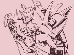 1boy 1boy1girl 1girls alien alien_boy artist_request breasts character_request drift_(transformers) female human human_penetrated interspecies kissing male nude robot robot_on_human robot_penis sex_machine size_difference straight transformers transformers_idw wing