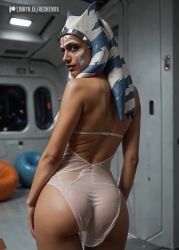 ahsoka_tano ai_assisted ai_generated ass ass_focus booty_shorts clone_wars redhenxx scifi shaking_ass shaking_butt sheer small_ass star_wars tagme tan_body tan_skin video