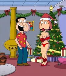 blackzacek christmas_tree family_guy glenn_quagmire lois_griffin