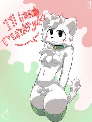 2d 2d_(artwork) 2d_artwork boykisser deltarxt femboy fluffy furry gay horny no_testicles smirk tail thick_ass thighs twink white_body white_fur