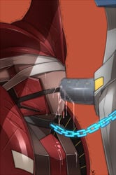 blindfold breakdown chains cum fellatio gay knock_out knock_out_(transformers) knockout leash male male_only oral robot starscream transformers transformers_prime yaoi