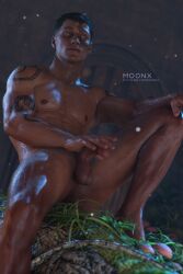 3d 3d_(artwork) 3d_model censored censored_penis light-skinned_male light_skin male male_focus male_only mo0nx mortal_kombat mortal_kombat_1_(2023) netherrealm_studios reptile_(mortal_kombat) reptile_humanoid small_penis soft_penis solo solo_focus solo_male syzoth zaterran