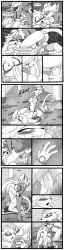 apologizing biting_lip black_and_white blaze_the_cat breasts breasts_out comic comic_page cowgirl_position cum cumming english english_dialogue english_text female/male girl_on_top male/female moaning mobian_(species) pants_down romantic romantic_couple silver_the_hedgehog sonic_(series) sonic_the_hedgehog_(series) straddling straight tierafoxglove vaginal_penetration vaginal_sex