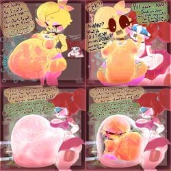 cami_gz camigz chica_(fnaf) circus_baby circus_baby_(fnaf) digestion five_nights_at_freddy's five_nights_at_freddy's:_sister_location five_nights_at_freddy's_2 multiple_prey pred_turned_prey soft_vore toy_chica_(fnaf) unwilling unwilling_prey vore