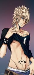 1boy kingdom_hearts male male_only nobody_(kingdom_hearts) roxas solo tagme tattoo