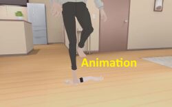barefoot feet feet_focus feet_up foot_fetish footjob footwear giantess mmd nobara_kugisaki stomp stomping trample trampling