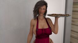 apron big_breasts breasts cookies milf time_for_you vanessa_(time_for_you) zero2herogames