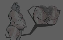 1boy ass_focus balls_outline balls_under_clothes bara barazoku belly blinkingloaf chubby chubby_male dawson_jett fanganronpa fat fat_ass fat_male garden hairy hairy_ass hairy_belly hairy_male helmet male male_only mask masked masked_male pecs project:_eden's_garden scars underwear underwear_only
