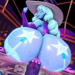 2girls 3d arm_sleeves armpits armwear ass ass_bigger_than_head ass_focus behind_view big_ass big_breasts big_butt blue_hair blurred_background breasts breasts_bigger_than_head bubble_butt clothing curvaceous curvy curvy_figure cyan_hair equestria_girls facesitting female female_only friendship_is_magic glowing_eyes hasbro hat huge_ass huge_breasts humanized long_hair low-angle_view mostly_nude my_little_pony open_mouth prevence puffy_lips purple_eyes sweat sweaty sweaty_armpits sweaty_body sweaty_butt thick_thighs trixie_(mlp) trixie_lulamoon_(eg) twilight_sparkle_(eg) twilight_sparkle_(mlp) voluptuous voluptuous_female wide_hips witch_hat yuri