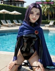 ai_generated aippealing female female_focus hot raven_(dc) realistic sexy teen_titans