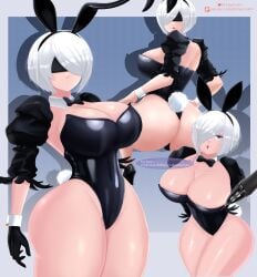 1girls el_macho_20 female nier:_automata solo solo_female tagme yorha_2b