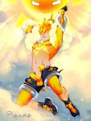 1boy balls ezreal gay lawwclair league_of_legends league_of_legends:_wild_rift male male_focus male_only penis riot_games weather_entity_ezreal weather_entity_series wild_rift yaoi