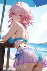 1girls absurd_res ai_generated ass ass back beach beautiful bent_over big_ass big_breasts bikini blue_eyes blush breast_press breasts bubble_butt gradient_eyes honkai:_star_rail honkai_(series) iaart_giwu_(artist) leaning_forward looking_at_viewer looking_back march_7th_(honkai:_star_rail) multicolored_eyes pink_eyes pink_hair solo thighs