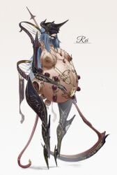 amputee big_breasts big_nipples body_modification branded branding_mark elden_ring forniphilia futanari gag gagged huge_belly living_furniture neon_genesis_evangelion pregnant pregnant_belly prosthetic quadruple_amputee serving_tray sezdraw waitress