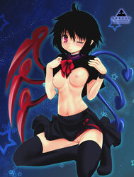 namamo_nanase nipples nue_houjuu pussy thighhighs touhou uncensored wink