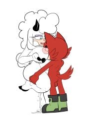 anonymous_artist anthro ass big_breasts bodily_fluids bovid breasts canid canine canis caprine cum cum_inside duo female gadget_the_wolf genital_fluids hi_res horn lanolin's_mother_(sonic) male male/female mammal nipples nude sega sex sheep sonic_(series) sonic_the_hedgehog_(series) standing standing_sex wide_hips wolf