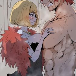 ai_generated big_breasts breasts clothing darklust female male necrophilia one_piece scars sex shanks victoria_cindry zombie