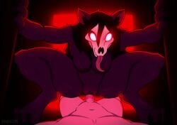 1girls animated anthro anthro_focus anthro_penetrated assertive_anthro bnbigus bouncing_breasts cowgirl_position dark_room human_on_anthro human_on_humanoid human_penetrating human_penetrating_anthro humanoid mal0 malo monster monster_girl scp-1471 scp-1471-a scp_foundation sound tagme video