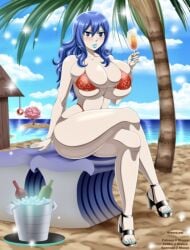 beach ero-enzo fairy_tail hentai juvia_lockser nude rtenzo tagme watermark