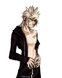 1boy blonde_hair kingdom_hearts male male_only nobody_(kingdom_hearts) roxas solo tagme tattoo