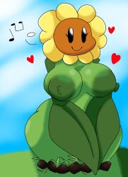 1girls anthro anthrofied ass breasts breasts female flora_fauna galladelover23 plant plant_girl plant_humanoid plantie plants_vs._zombies plants_vs_zombies popcap_games pussy sunflower_(pvz)