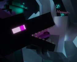1:1 2025 3d anal anus anus_focus ass bent_over black_body blocky blocky_body blocky_snout butt_focus butt_lick butt_sniffing cave digital_media_(artwork) dragon duo ender_dragon enderess_light_(thatderglover69) female feral genitals hi_res licking male male/female microsoft minecraft mojang mythological_creature mythological_scalie mythology open_mouth oral purple_eyes pussy raised_tail rimming scalie sex sniffing snout_in_ass tail text thatderglover69 tongue xbox_game_studios