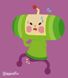 1boy 2020 antennae artist_name blush blushing_male blushing_profusely boner boner_in_pants cute drool drooling erect_penis erection erection_under_clothes erection_under_clothing gay gay_male hands_on_face headwear katamari katamari_damacy legwear light-skinned_male light_skin looking_at_penis male male_only pants prince_of_all_cosmos purple_background purple_pants solo solo_focus solo_male sweating sweating_male sweaty sweaty_head tagme teebnsfw topwear twitter_username