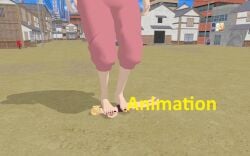 barefoot feet feet_focus feet_up foot_fetish footjob footwear giantess mmd naruto stomp stomping tenten trample trampling uzumaki_boruto