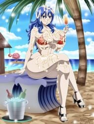 beach ero-enzo fairy_tail hentai juvia_lockser nude rtenzo tagme watermark