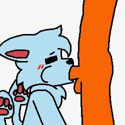 1:1 animated anthro canid canine changed_(video_game) duo fellatio food fruit low_res male male/male mammal mushroomwolf oral penile plant pumpkin ruffle(character) sex short_playtime squid_dog_(changed) sucking thumbnail