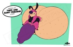 anthro balls big_balls big_penis bunny_costume clothing costume genitals hi_res huge_balls huge_cock hyena hyper hyper_balls hyper_genitalia hyper_penis jeffrey_taggart male mammal penis solo thewilldpink
