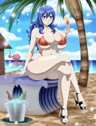 beach ero-enzo fairy_tail hentai juvia_lockser nude rtenzo tagme watermark