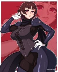 makoto niijima from persona by kryokenn