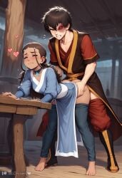 ai_generated talidreams 1girl1boy avatar_the_last_airbender katara zuko couple outdoors cave narrow_space standing pinned_against_wall close_contact body_overlap hands_on_body dominant_pose submissive_pose emotional intense struggle expression eyes_closed grimace blush heavy_blush flushed_face tears crying sweat looking_down looking_away brown_hair long_hair braid blue_eyes firebender water_tribe traditional_clothing robe dress partially_undressed bare_feet muscular_male male_focus female_focus hearts dramatic_lighting cinematic_lighting anime_style high_detail waterbender enemy_conversion enemies_to_lovers enemies_with_benefits enemies_having_sex raped_female rape_face forced forced_orgasm forced_sex sex penetration sex_from_behind sexy_female sex_slave from_behind_position doggy_style doggystyle doggy_position doggy doggy_style_position doggystyle_position doggy_style_sex sta standing_sex standing_doggy_style standing_position quickie dressed young shy blushed orgasm climax straight