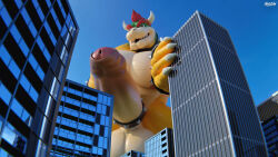 16:9 1boys 2026 3d_(artwork) anthro apartment_building balls big_balls big_muscles big_penis blender_(artwork) blender_cycles_(artwork) bowser bowser_day building city claws clothing day digital_media_(artwork) dragon_koopa erection exhibitionism foreskin furry furry_male furry_only genitals glans hair hi_res huge_balls huge_penis humanoid_genitalia humanoid_penis hyper hyper_balls hyper_genitalia hyper_penis koopa light looking_at_viewer looming looming_over macro macro_focus macro_male male mario_(series) maulclaw muscles muscular muscular_anthro muscular_male nintendo nipples non-mammal_balls non-mammal_nipples nude nude_macro nude_male pecs penis pink_glans pink_nipples public red_hair reptile retracted_foreskin road scales scalie sharp_teeth shell simple_background size_difference skyscraper smile solo solo_focus solo_male spiked_shell spikes spikes_(anatomy) store street sun sunlight sunny tail teeth vein veiny_penis watermark widescreen window