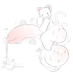 1boy 1male anthro blocky_body cat f_d_e_i_a hyper_balls hyper_penis male male_only oeeo roblox robloxian sagging_balls saggy_balls tagme twitter