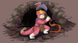 accessory animated anthro anthro_only arm_markings attack axe blonde_hair bottomwear cave clothed clothing detailed_background digital_media_(artwork) dipstick_tail feet flaccid flashing_penis frame_by_frame furgonomic_piercing furgonomics generation_1_pokemon genitals hair hand_markings hi_res hip_markings humanoid_genitalia humanoid_penis jewelry leg_markings loincloth male markings moss motion_blur nante-p nero_(neopatamonx) nintendo partially_clothed penis piercing pink_body pink_penis pink_skin pixel_(artwork) pixel_animation plant pokemon pokemon_(species) pokemon_only red_markings ribbons ring rock shoulder_markings slowpoke smile solo swinging_penis swinging_weapon tail tail_accessory tail_jewelry tail_markings tail_piercing tail_ring white_feet white_hands