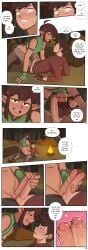 2boys chocolate_and_vanilla comic dark-skinned_femboy dark-skinned_male dark-skinned_sissy dark-skinned_twink dark_skin dominant_male double_handjob dross elf elf_femboy elf_male femboy femboy_on_male femboydom feminine_male frotting gay gay_domination gay_sex handjob interracial jerking_off_another jerkingoff leo_(dross) light-skinned_male lying_on_back maledom orientation_play penises_touching precum repost straight_to_gay tagme tallia_(dross) trap twink yaoi